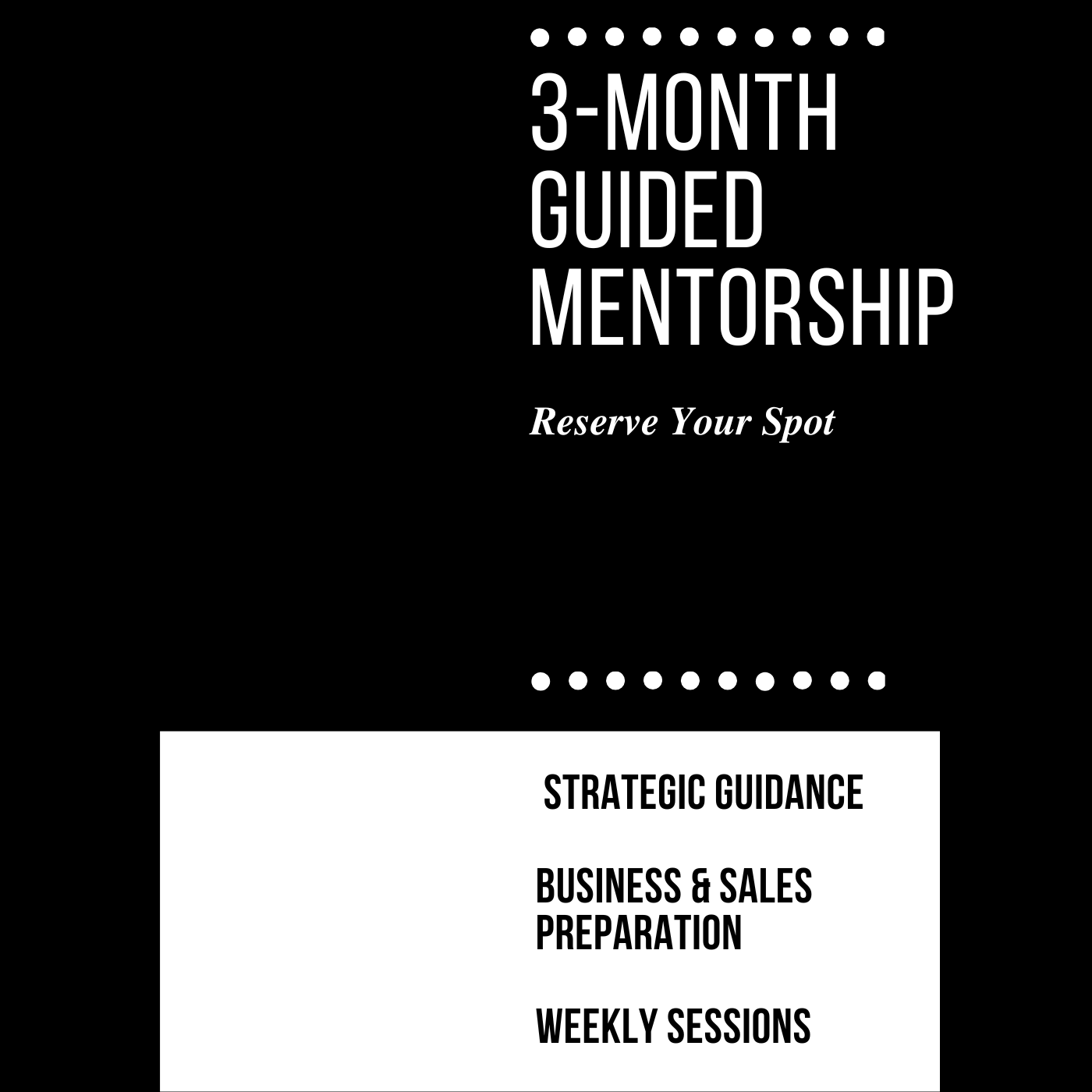 3-Month Guided Mentorship